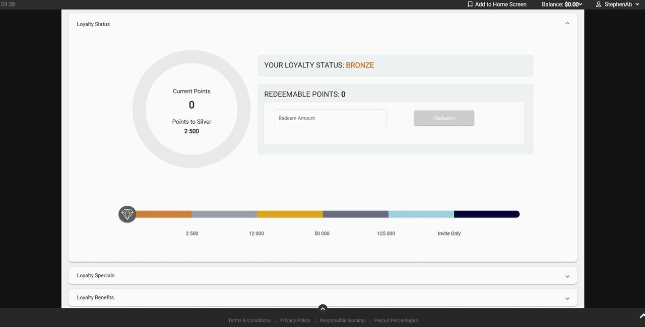 All Slots Casino Loyalty Program