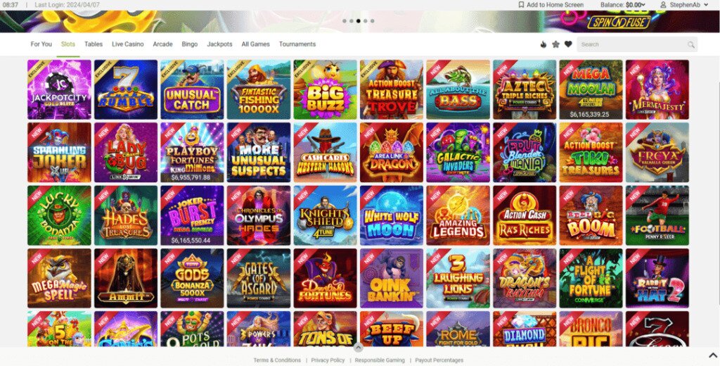 Euro Palace Casino Game Library