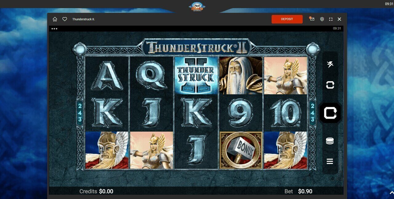Thunderstruck II slot game