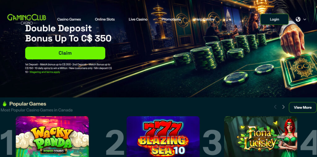 Gaming-Club-Homepage-screenshot