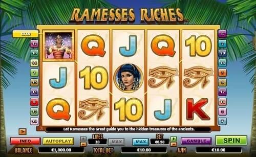 Machine a sous video Ramesses Riches- Maple Casino Canada
