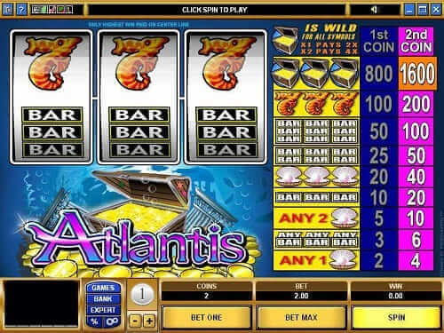 Machine à sous Atlantis -Maple Casino en ligne Canada