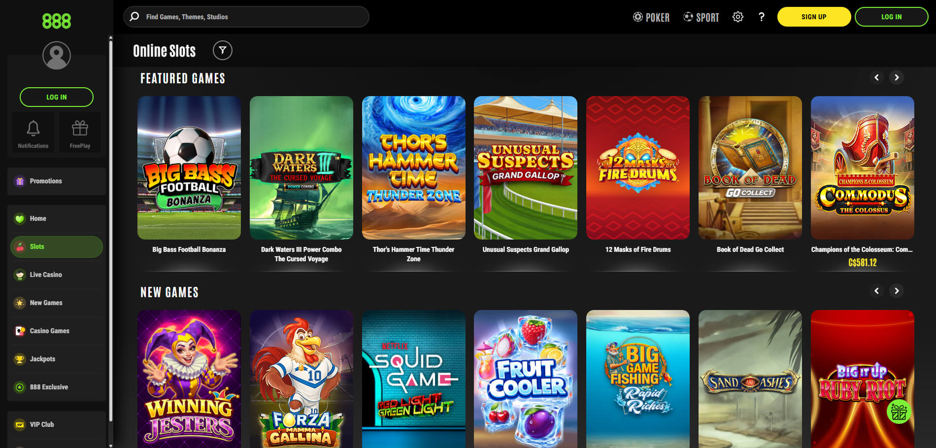 888-casino-game-library-screenshot