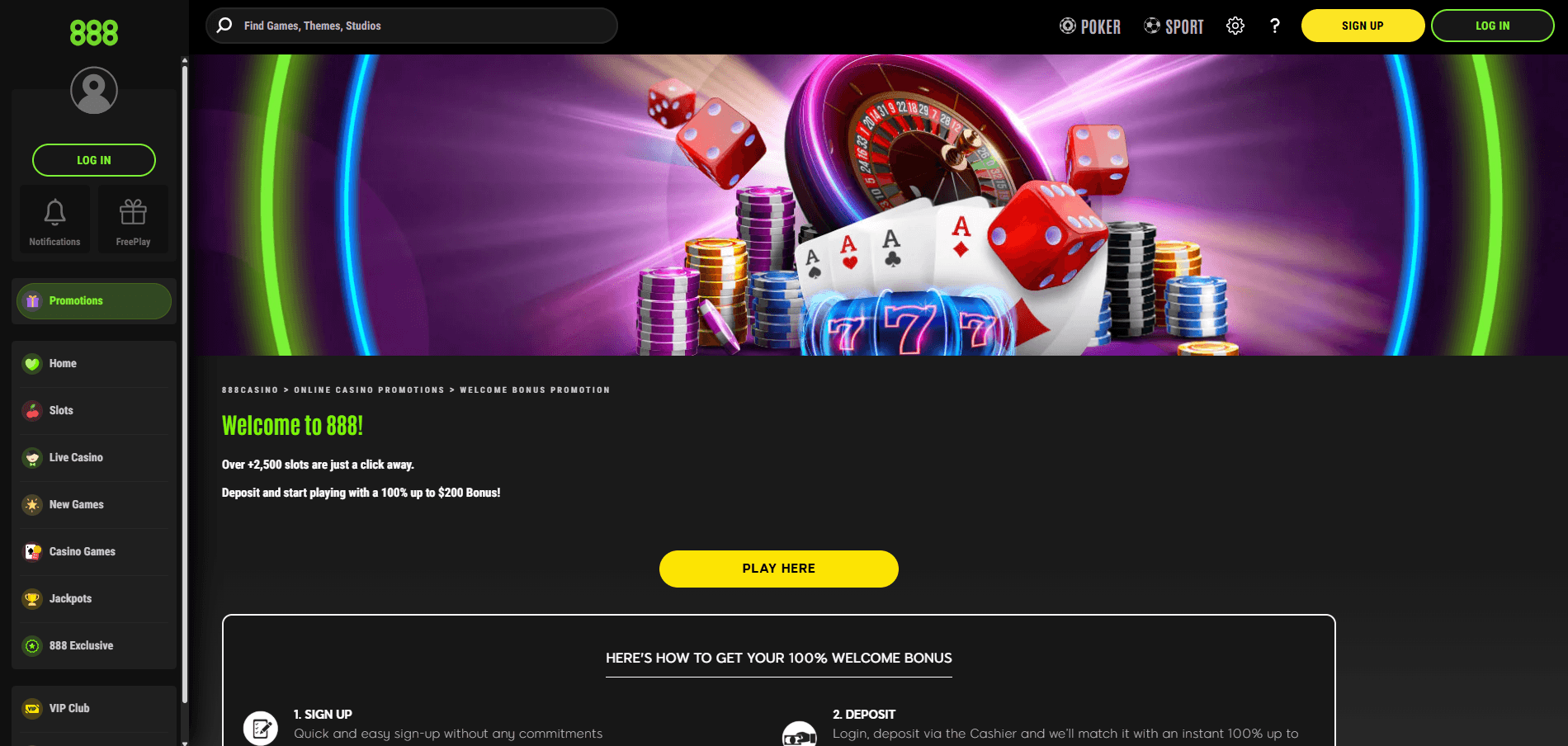 888-casino-homepage-screenshot