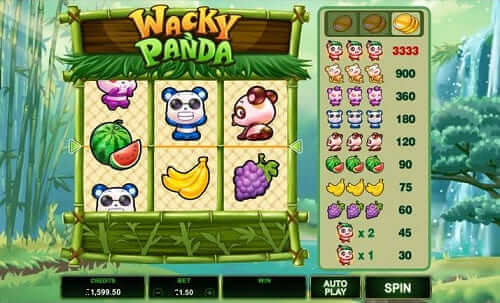 Wacky Panda machine a sous classique