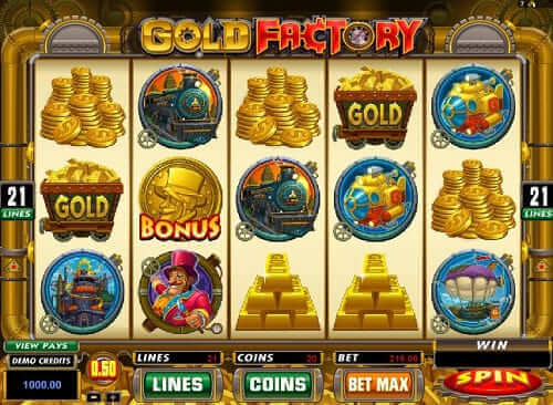 Machine a sous argent reel - Gold Factory
