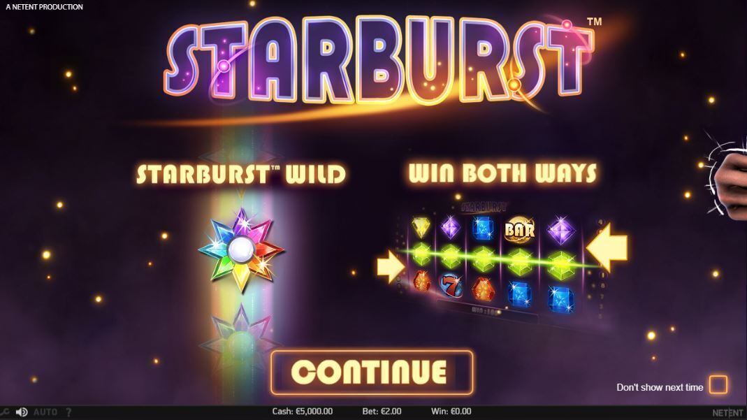 Starburst Slot NetEnt