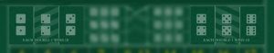 Sic bo table with double bets in focus.