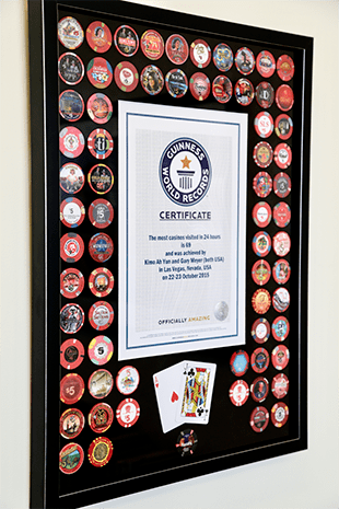 Most casinos visited in 24 hours record