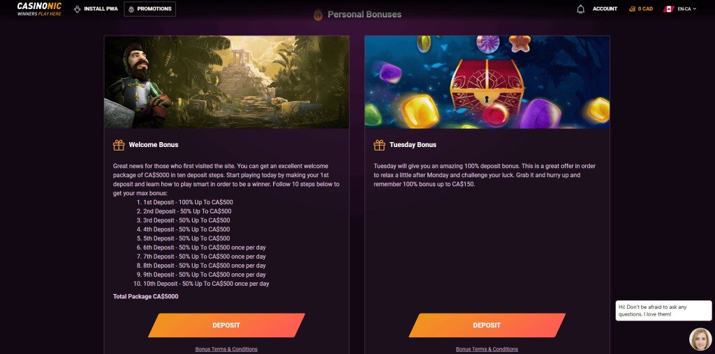 Casinonic-Bonuses-
