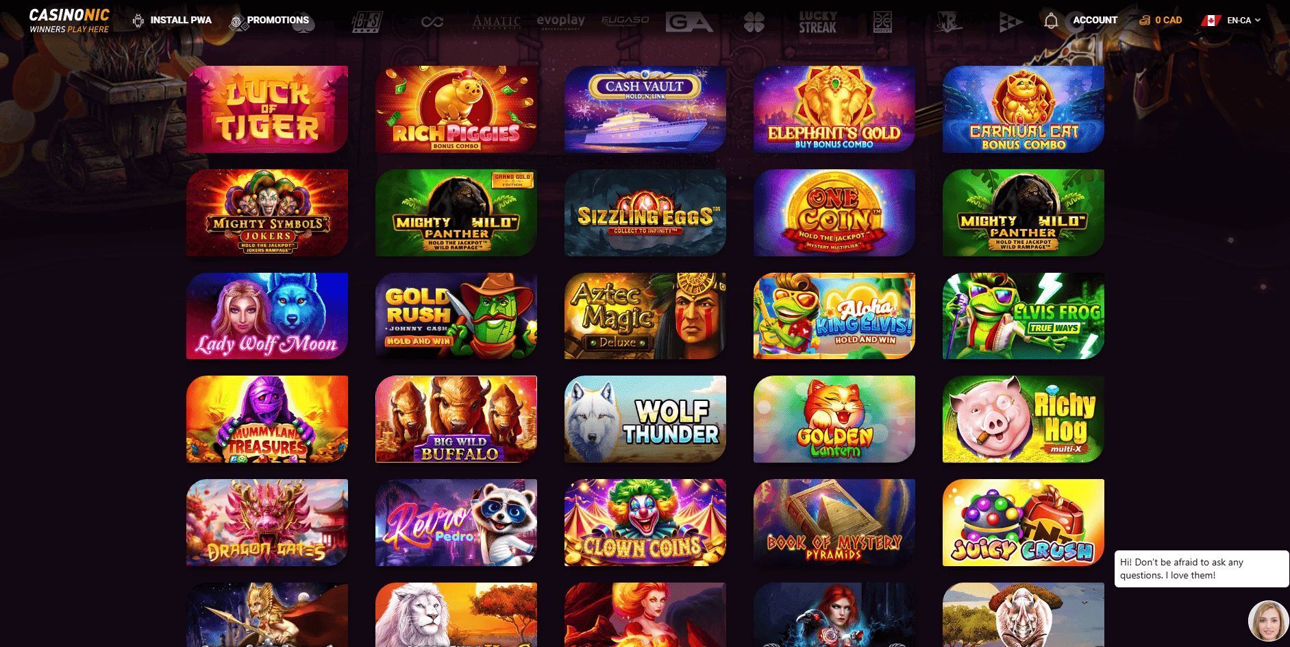 Casinonic-Games-Library