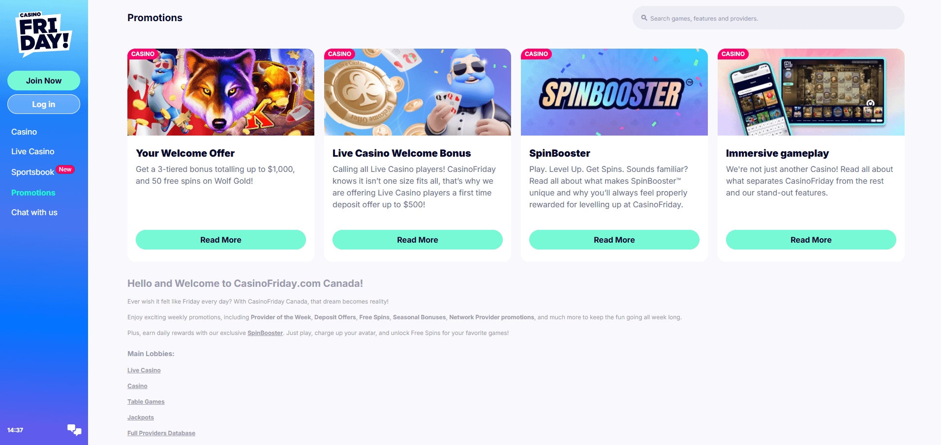 casino-friday-promotions-screenshot