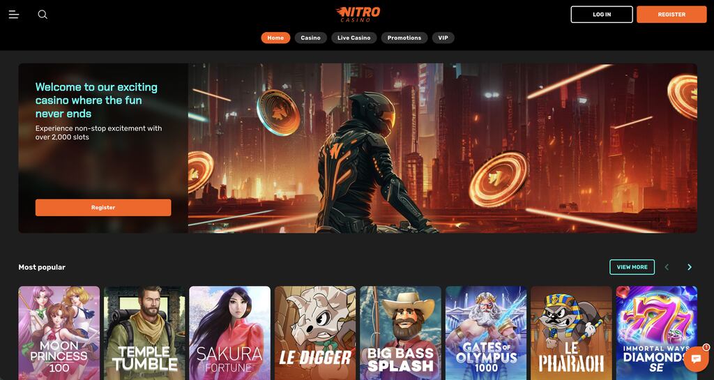 Nitro-casino-homepage
