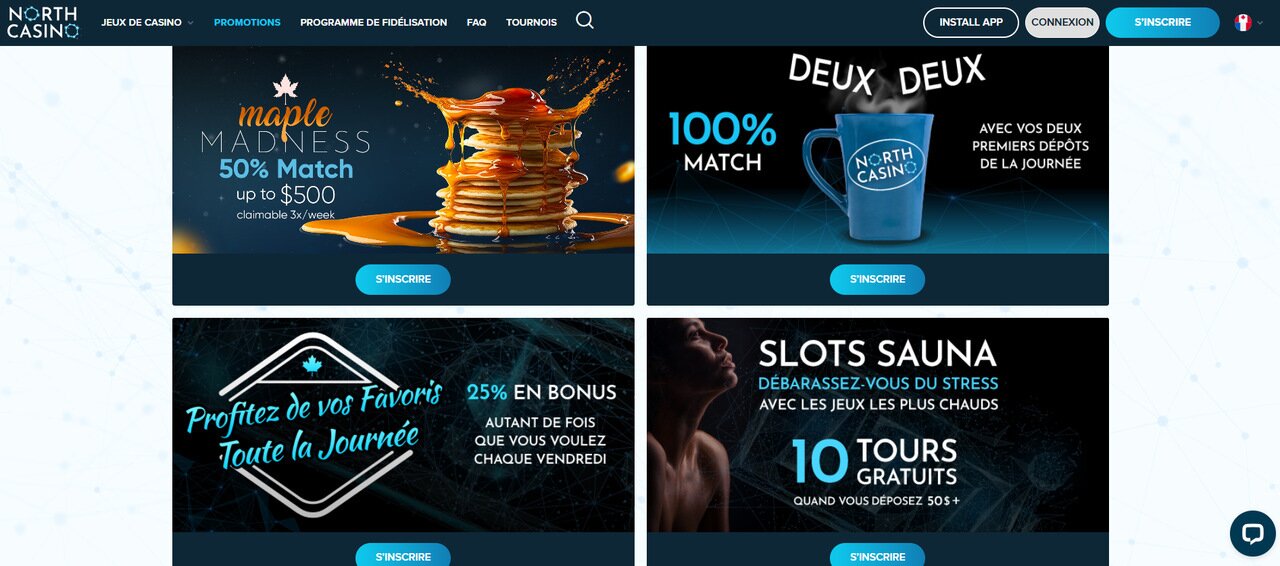 north casino promos FR