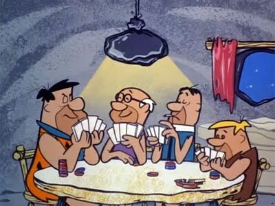 Fred Flintstone Poker Game