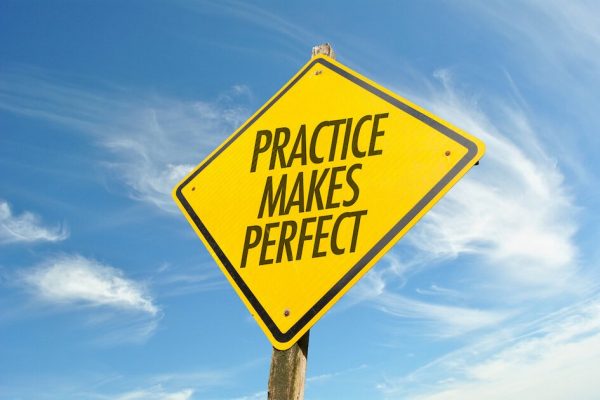 practice makes perfect sign