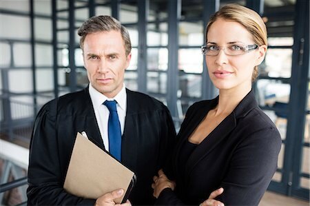 Serious Looking Lawyers