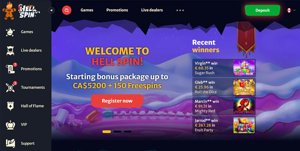 HellSpin Casino Review Canada 2025 - Best Payment Options