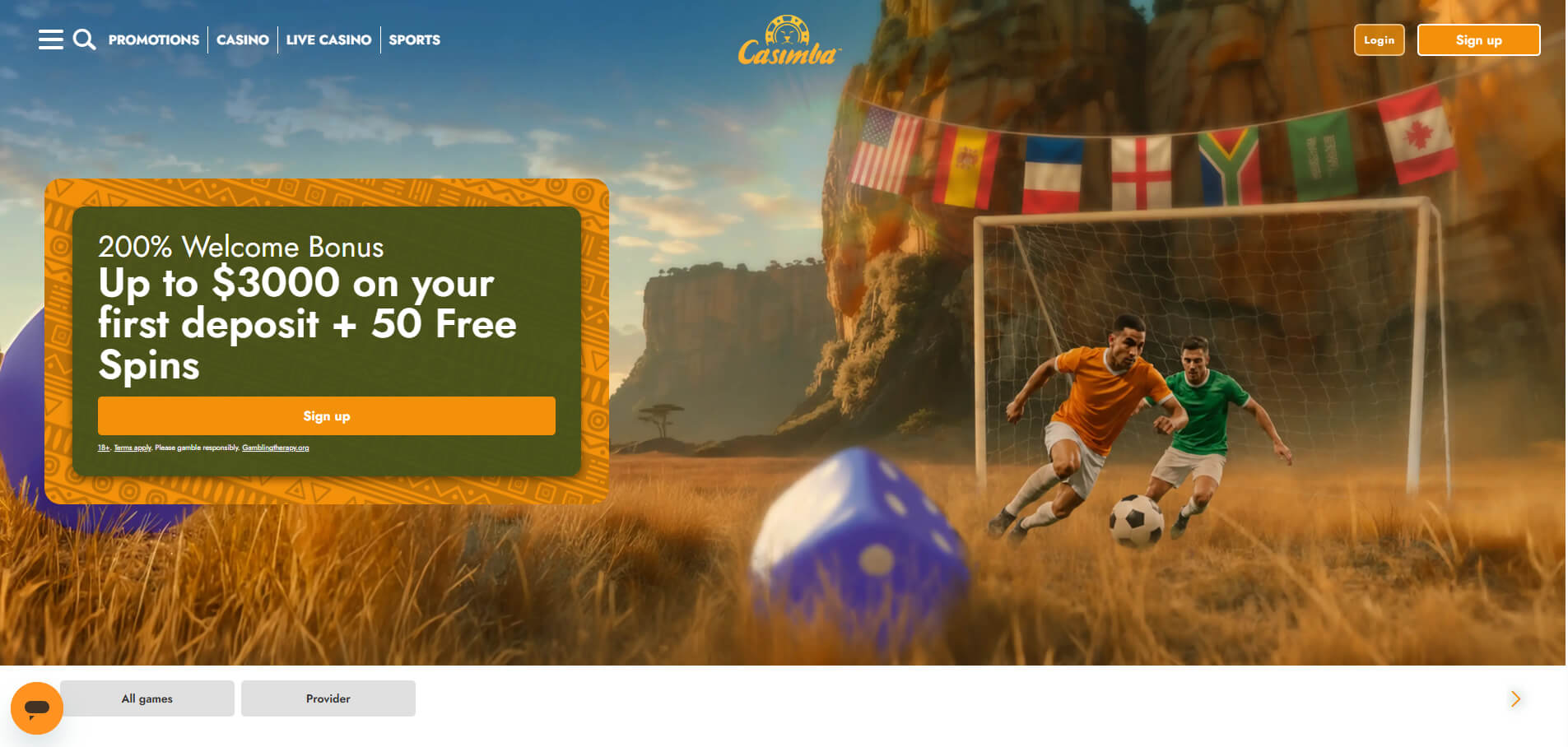 casimba-homepage-screenshot