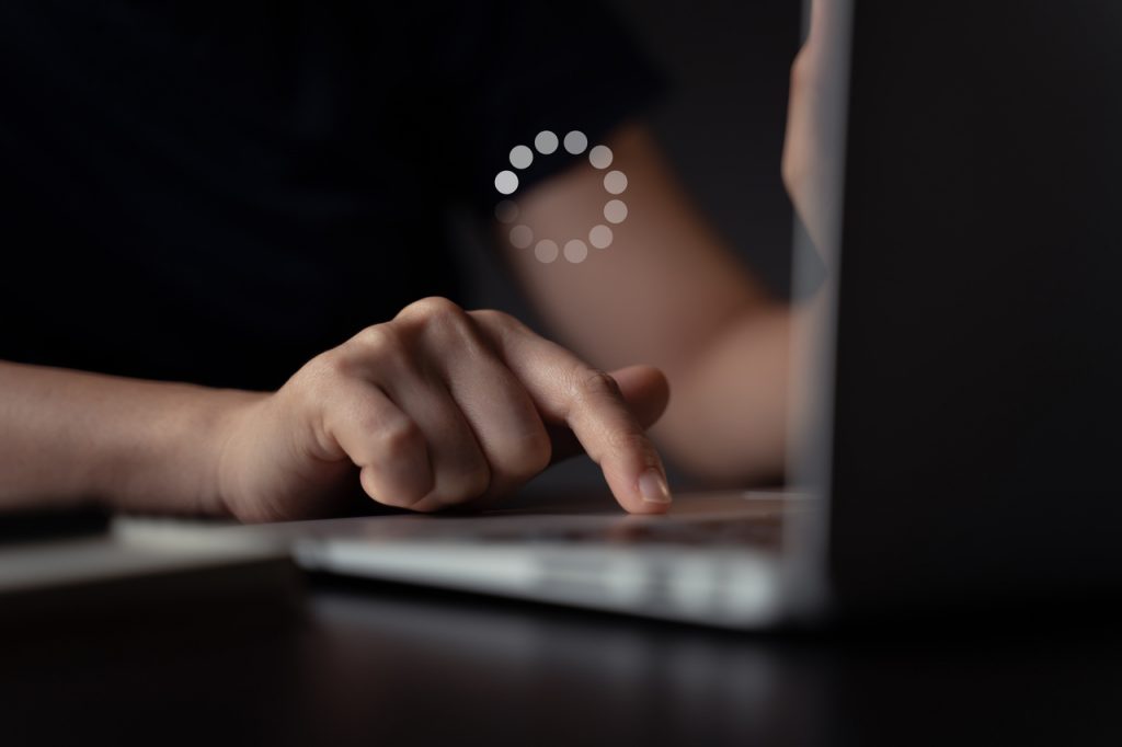 Laptop showcasing technical 