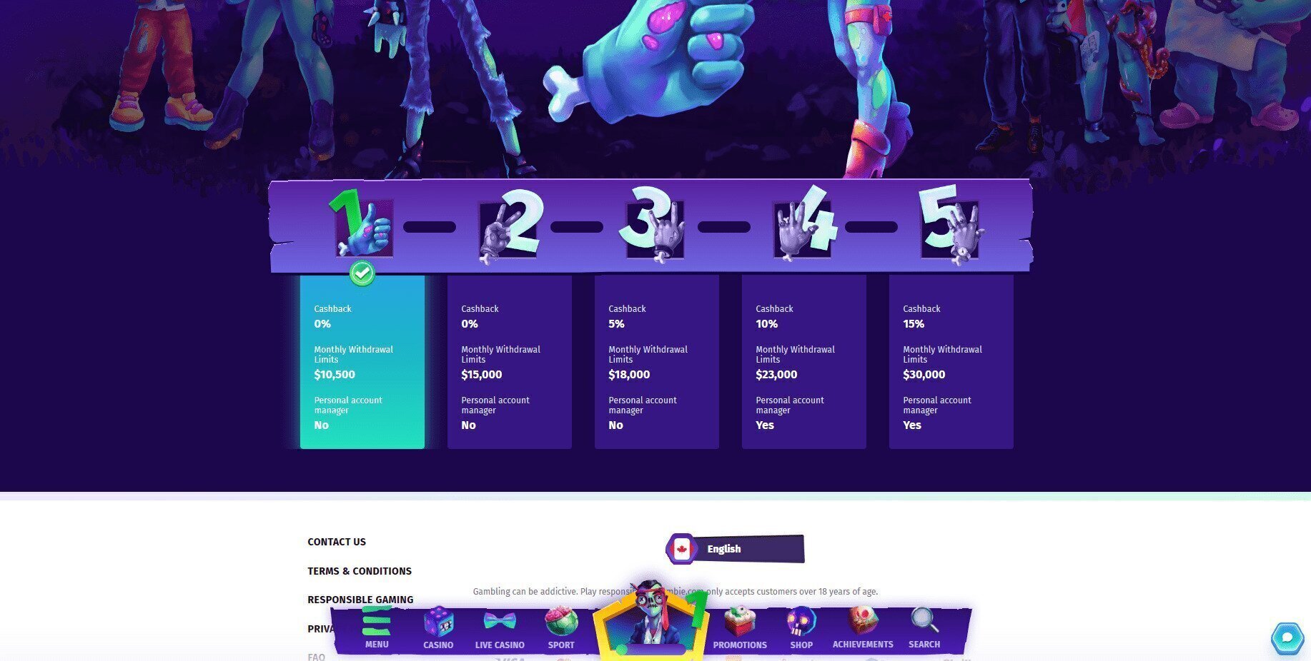 Casombie Casino VIP Program