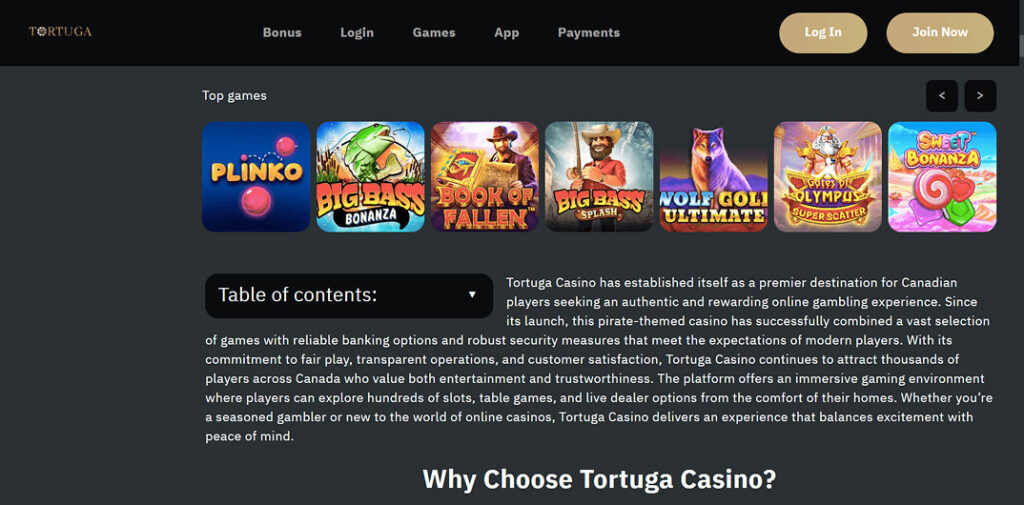 Tortuga game library screenshot