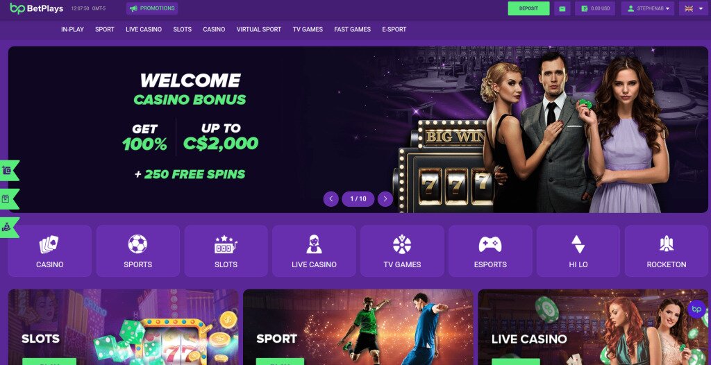 BetPlays Casino Lobby