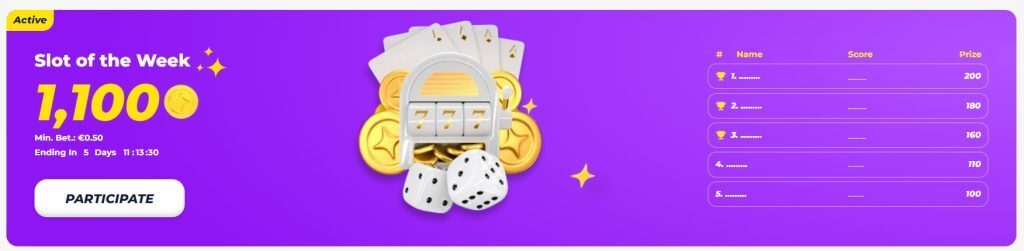 Greatwin Casino - Tournaments