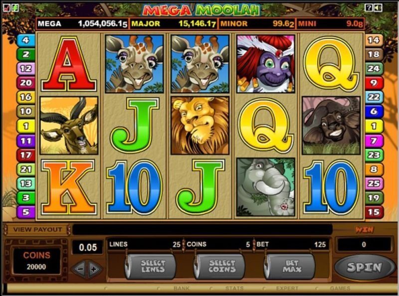 mega Moolah casino game