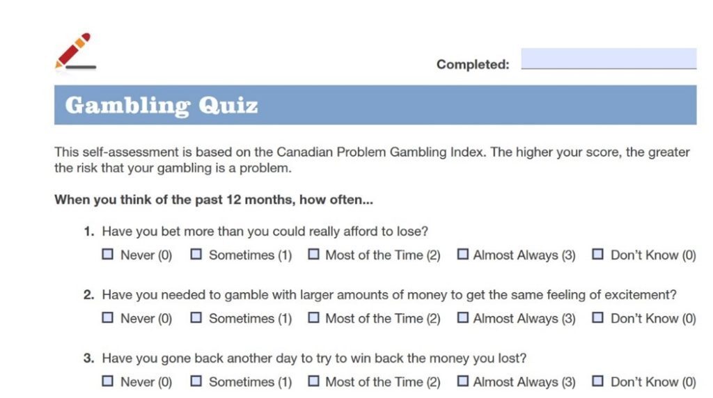 Gambling Quiz