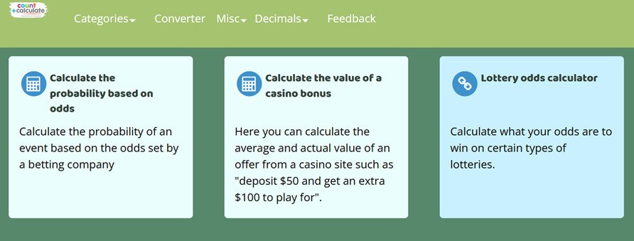 Lottery Odds Calculator