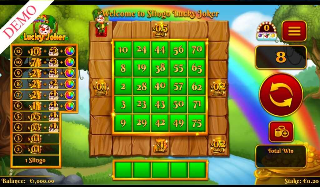play slingo lucky joker at top canadian casinos