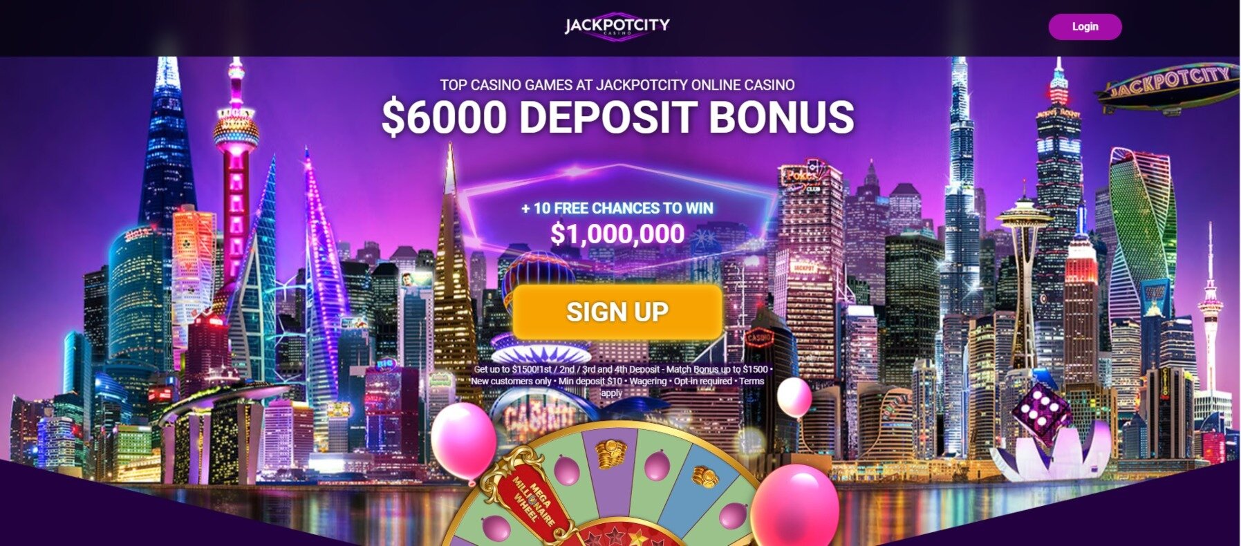 Jackpot City Exclusive Bonus for Maple Casino