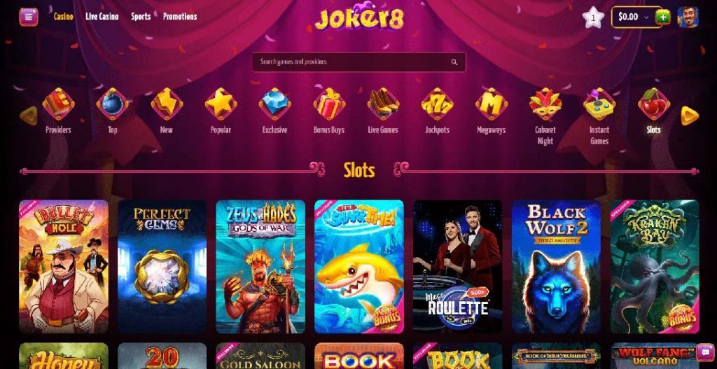 Joker8 Casino Game Library