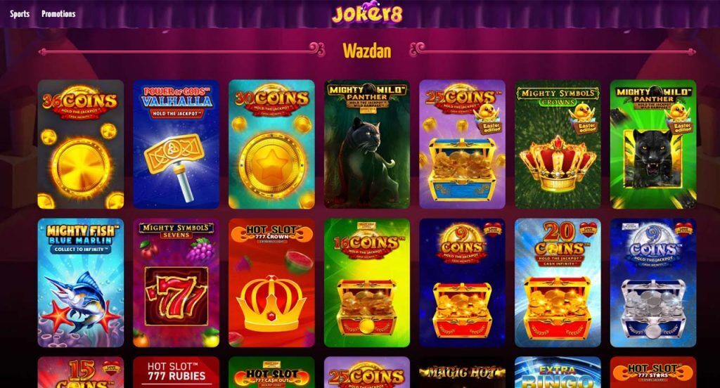 Wazdan Slots at Joker8