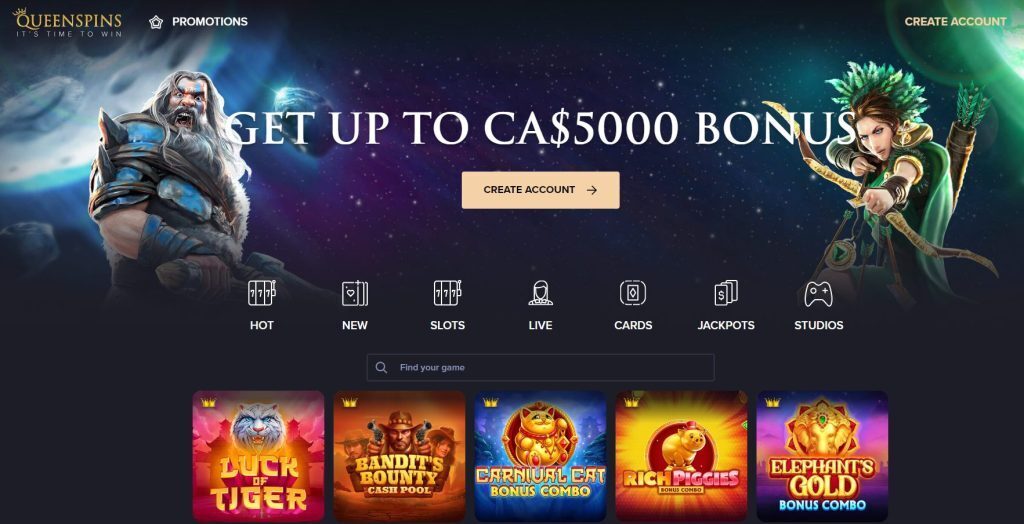 QueenSpins Home page