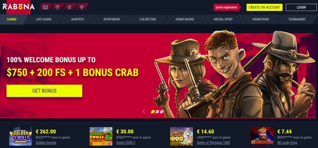 rabona casino lottery