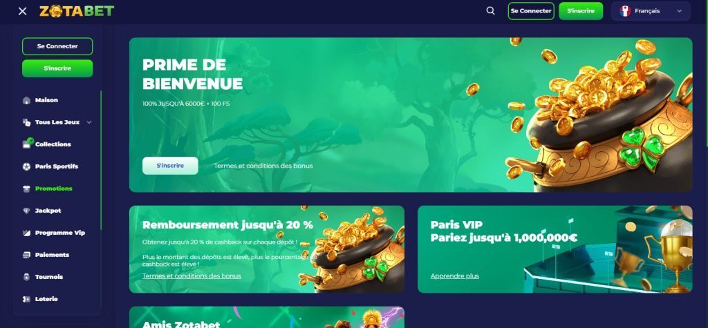 Zotabet Bonus FR