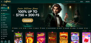 cashed homepage screenshot