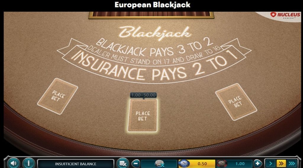 European Blackjack Online