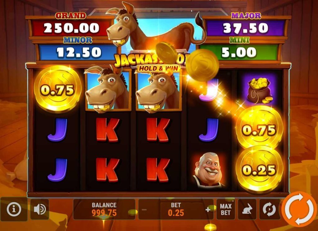 Jackass Gold Hold & Win Progressive Jackpot Slot