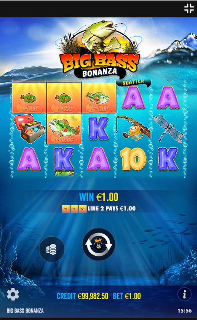 Big Bass Bonanza slot in action