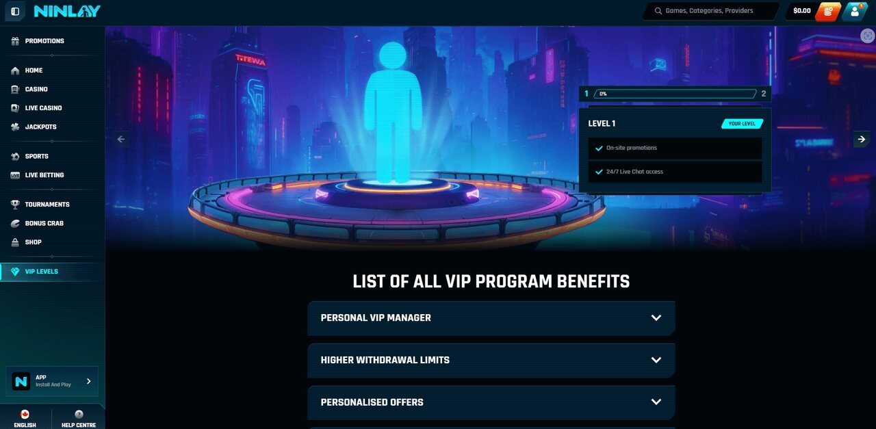 Ninlay Casino VIP