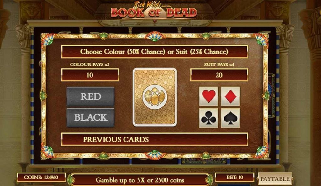 Gambling on Book of Dead Slot