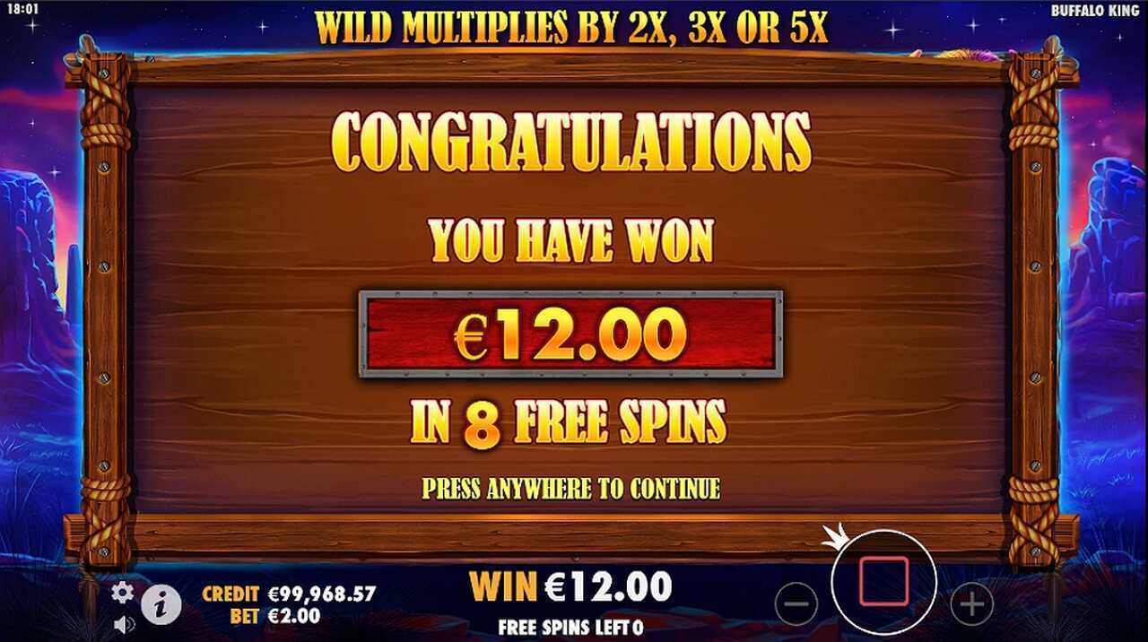 Buffalo King Free Spin