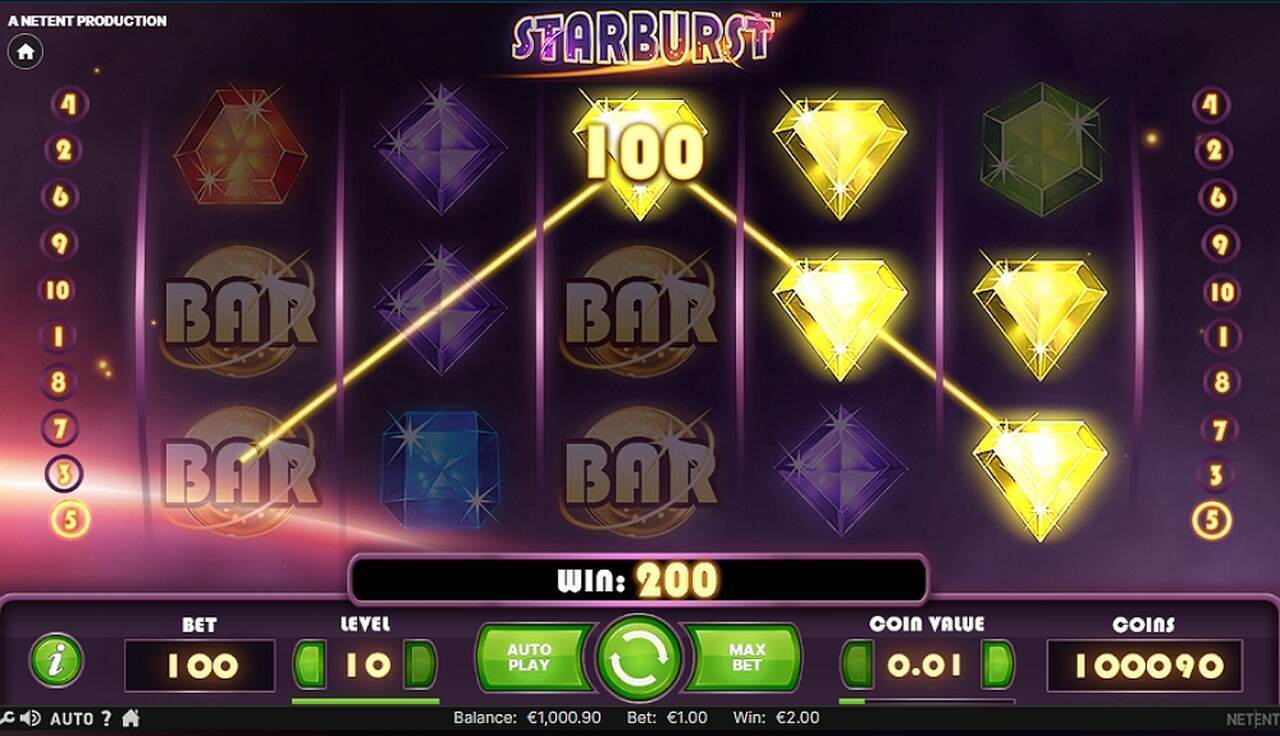 Win in Starburst Slot Game
