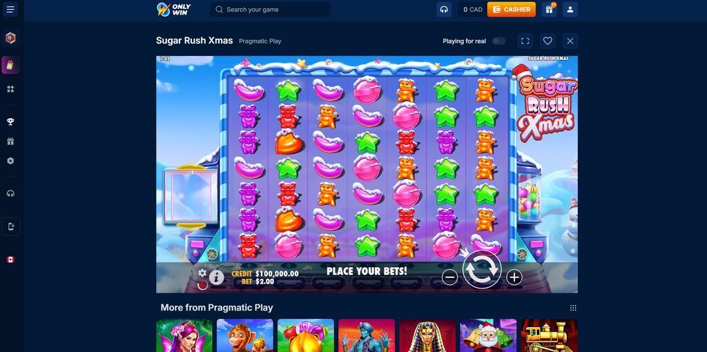 Only Win Casino - Sugar Rush Xmas