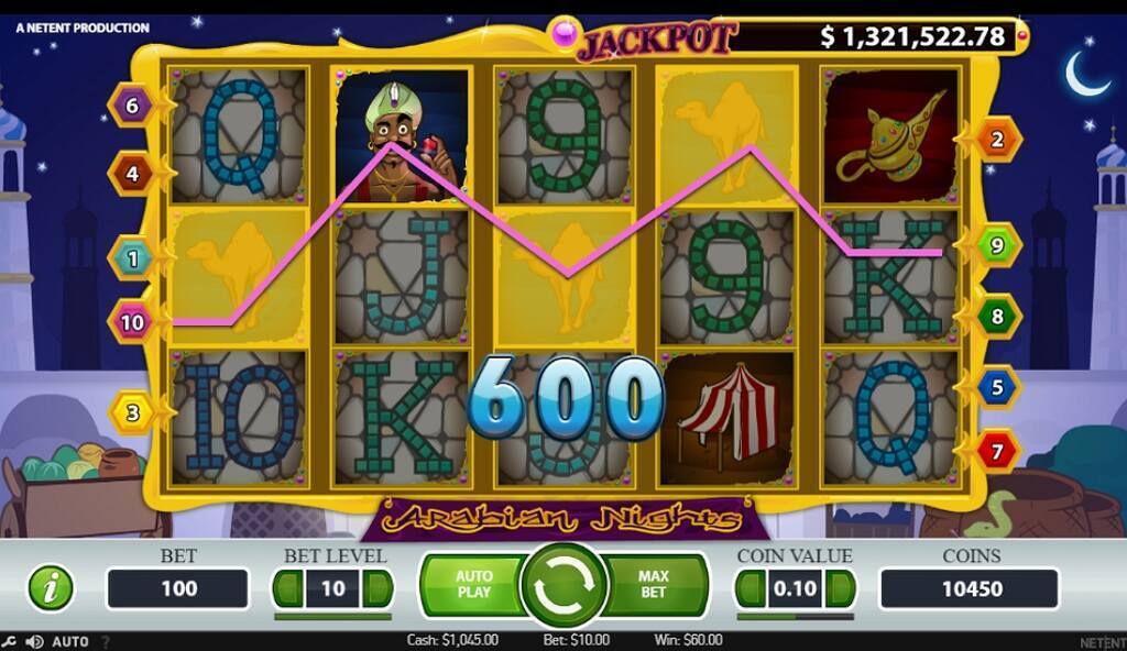 Arabian Nights slot gameplay