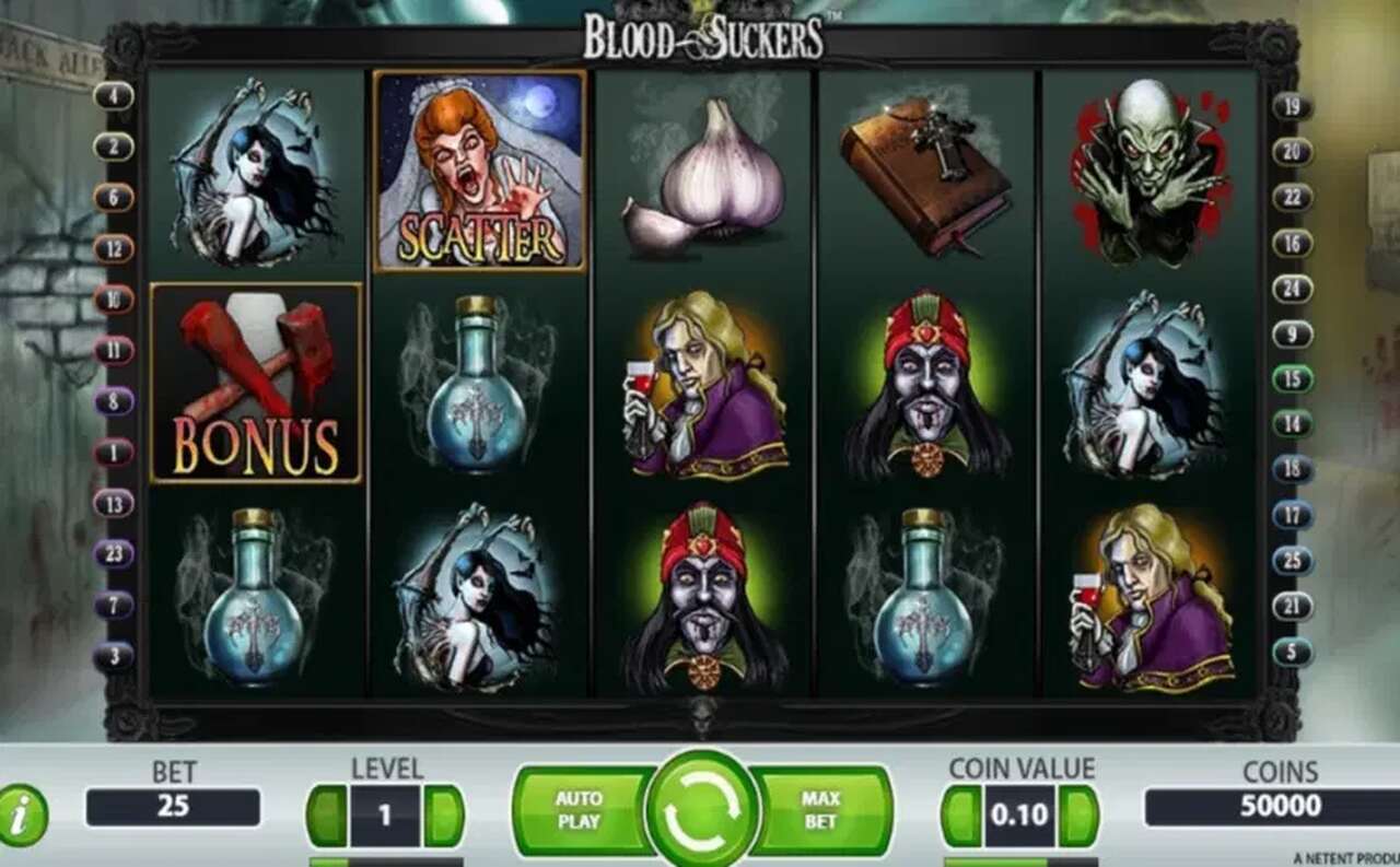 Blood Suckers online slot reels