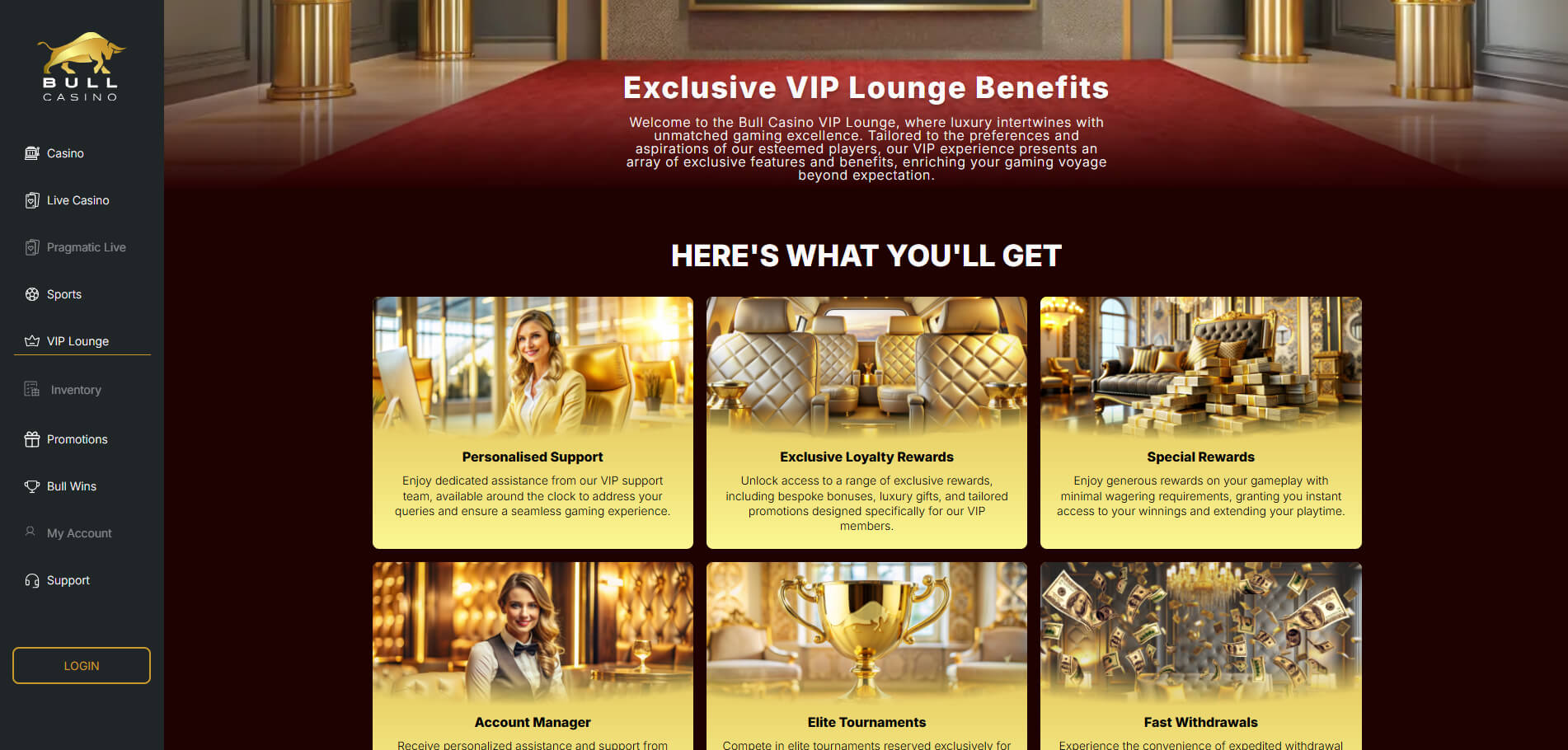 bull-casino-VIP-lounge-screenshot